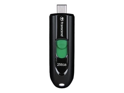 Transcend JetFlash 790C - USB-flashstasjon - 512 GB - USB-C 3.2 Gen 1 - svart Sort, Grønn