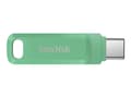 Pikkukuva 2 / 5: SanDisk Ultra Dual Drive Go USB 256GB, 256 GB, USB Type-A / USB Type-C, 3.2 Gen 1 (3.1 Gen 1), 400 MB/s, Taittuva, Vihreä