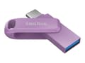 Miniatyrbild 1 av 5: SanDisk Ultra Dual Drive Go - USB flash-enhet - 256 GB - USB 3.2 Gen 1 / USB-C - lavendel