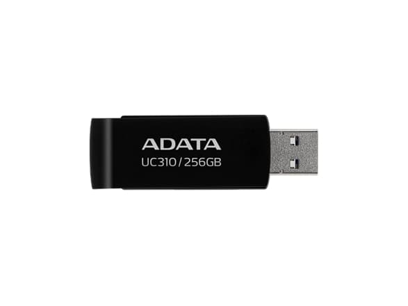 ADATA UC310 - USB flash-enhet - 256 GB - USB 3.2 Gen 1 - svart
