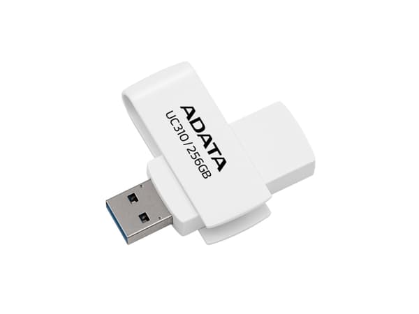 ADATA UC310 - USB flash-enhet - 256 GB - USB 3.2 Gen 1 - vit