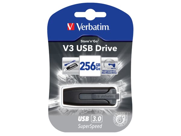 Verbatim V3 - USB 3.0 Drive 256 GB - Black