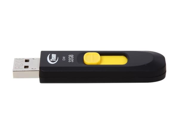 USB stick Team Group C141 32GB musta, Keltainen