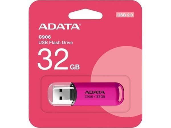 ADATA Classic Series C906 - USB flash-enhet - 32 GB - USB 2.0 - rosa
