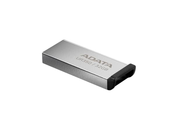 ADATA UR350 - USB flash-enhet - 32 GB - USB 3.2 Gen 1 - svart, nickel