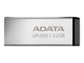Miniatyrbild 1 av 5: ADATA UR350 - USB flash-enhet - 32 GB - USB 3.2 Gen 1 - svart, nickel