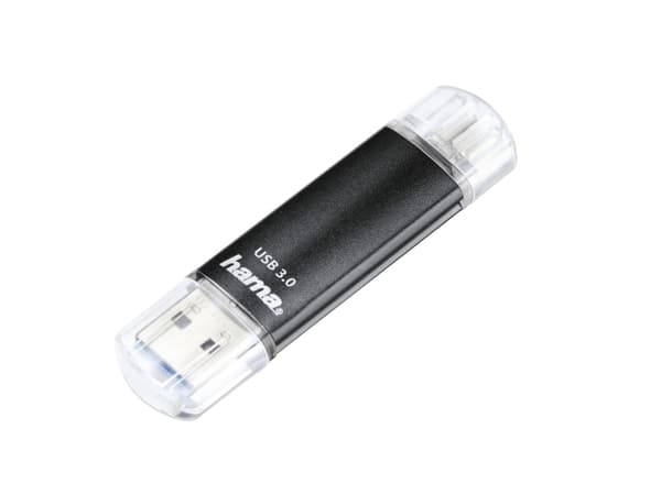 Hama Laeta Twin, 64 GB, USB Type-A / Micro-USB, 3.2 Gen 1 (3.1 Gen 1), 40 MB/s, Hætte, Sort Sort