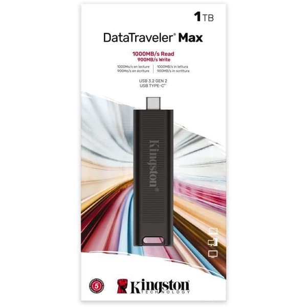 USB-minne - KINGSTON - DataTraveler Max 1TB - USB 3.2 Gen 4