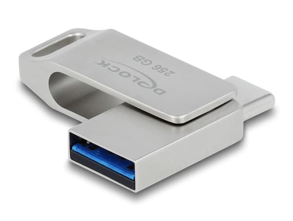 Delock - USB-flashstasjon - 256 GB - USB 3.0 / USB-C