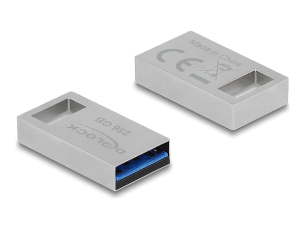 Delock USB 5 Gbps minnepinne 256 GB - metallhus Grå
