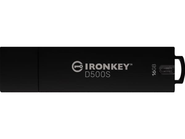 Kingston IronKey D500S - USB flash-enhet - krypterat - 16 GB - USB 3.2 Gen 1 - TAA-kompatibel