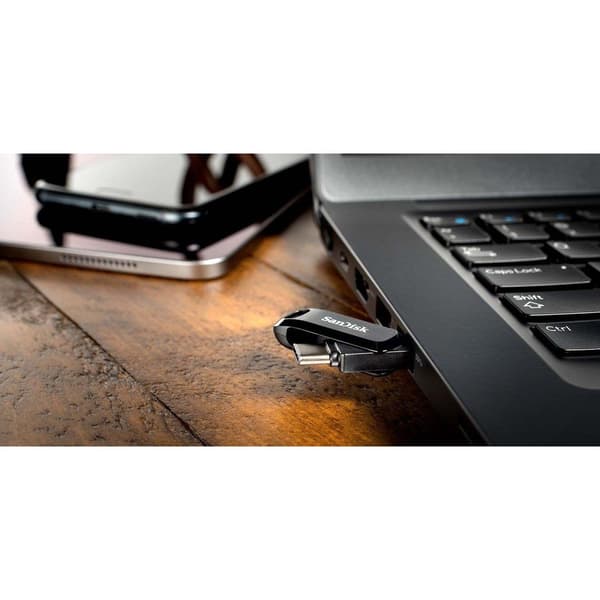 Sandisk Pendrive Ultra Dual Go Usb C 256gb Musta