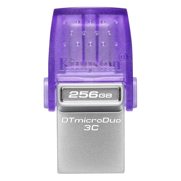 Kingston Pendrive Dtduo3cg3/256gb 256gb Valkoinen Ruostumaton teräs, Purppura