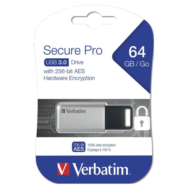 Verbatim Pendrive Store N Go Secure Pro Usb 3.0 64gb Hopeinen