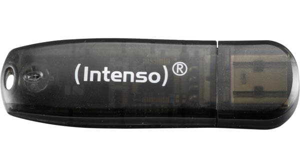 MEMORY DRIVE FLASH USB2 16GB/BLACK 3502470 INTENSO musta