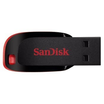SanDisk Cruzer Blade USB-muistitikku 64 Gt USB Type-A 2.0 musta, punainen