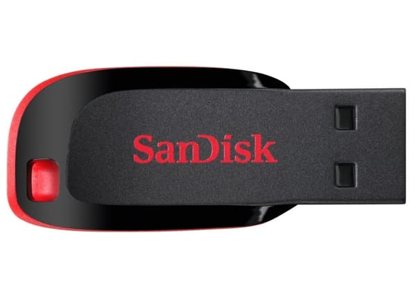 SanDisk Cruzer Blade USB-muistitikku 64 Gt USB Type-A 2.0 musta, punainen