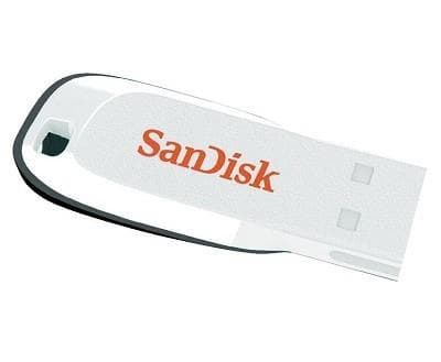 SanDisk Cruzer Blade 16GB White Hvit