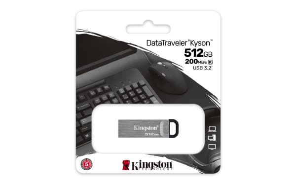 Kingston DataTraveler Kyson - USB flash-enhet - 512 GB - USB 3.2 Gen 1