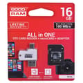 Miniatyrbild 1 av 2: USB-minne GoodRam M1A4 All in One Vit Svart Grå 16 GB