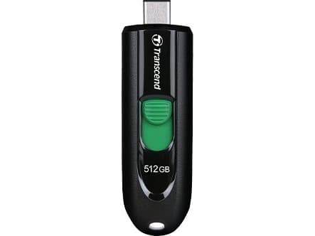 Transcend JetFlash 790C - USB flash-enhet - 512 GB - USB-C 3.2 Gen 1 - svart