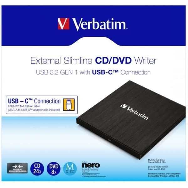 ordagrant ordagrant extern slimline cd/dvd-brännare