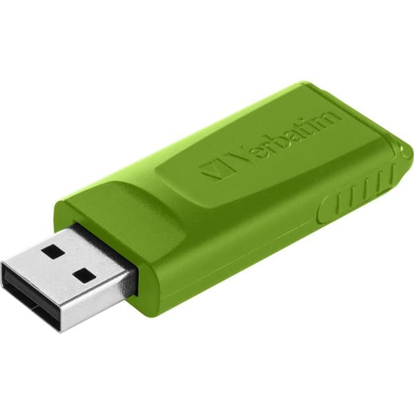 USB-nyckel - VERBATIM - Slider - 16 GB - USB 2.0 - blå, röd, grön