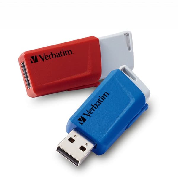 Verbatim V Store N CLICK 49308 USB-minne 32 GB Röd, Blå USB 3.0 2 st(ar)
