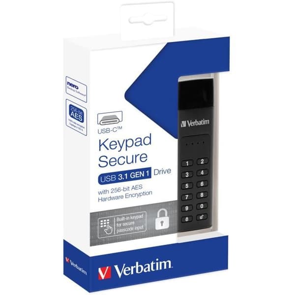 Verbatim USB-minne 49431 USB-minne 64GB USB Type-C 3.0 (3.1 Gen 1) Svart