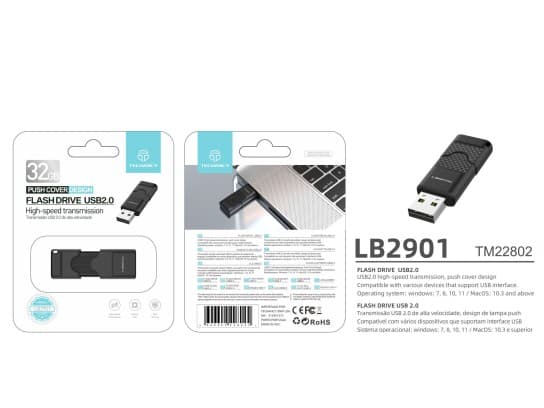 USB 32GB USB 2.0 Hög Hastighetsöverföring Säker förvaring