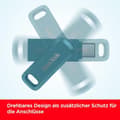 Miniatyrbild 6 av 6: SanDisk Ultra Dual Drive Go - USB-minne - 256 GB - USB 3.2 Gen 1 / USB-C - Navagio Bay (SDDDC3-256G-G46NBB)