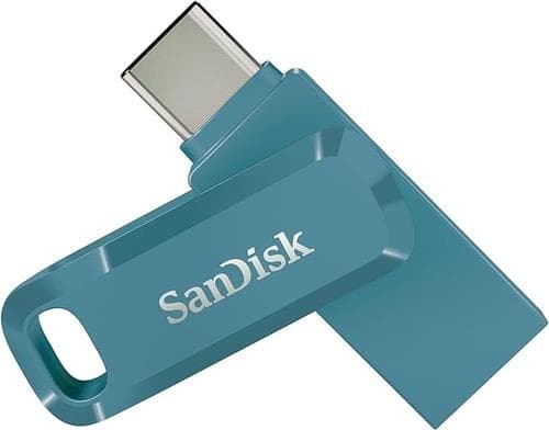 SanDisk Ultra Dual Drive Go - USB-minne - 256 GB - USB 3.2 Gen 1 / USB-C - Navagio Bay (SDDDC3-256G-G46NBB)