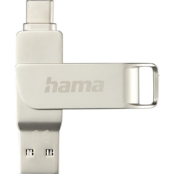 Hama C-Rotate Pro USB-Stick 512 GB USB Typ-A - USB Type-C 3.2 Gen 1 (3.1 Gen 1) Silber (00182493) Silver
