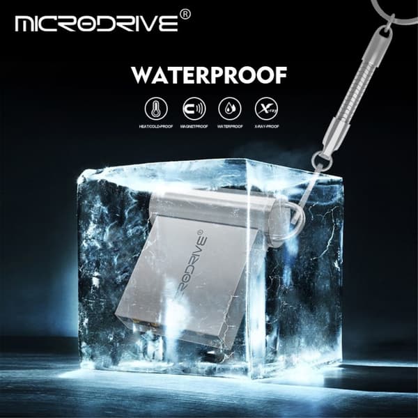 MICRODRIVE 128 GB USB-minnepinne 2.0 Metal Flash-stasjon Bærbar