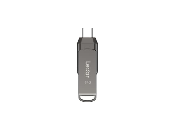 Lexar JumpDrive LJDD400064G-BNQNG, 64 GB, USB Type-C, 3.2 Gen 1 (3.1 Gen 1), 130 MB/s, Vridbar, Grå