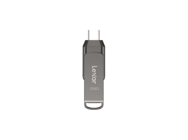 Lexar JumpDrive LJDD400256G-BNQNG, 256 GB, USB Type-C, 3.2 Gen 1 (3.1 Gen 1), 130 MB/s, Erme, Grå Grå