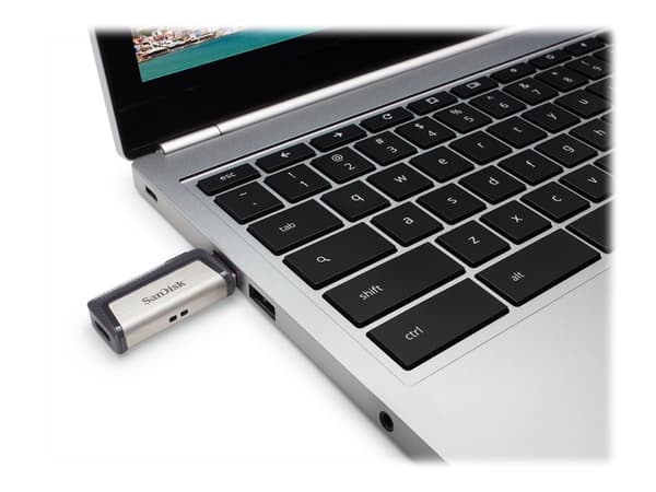 SanDisk Ultra Dual - USB-flashstasjon - 128 GB - USB 3.1 / USB-C