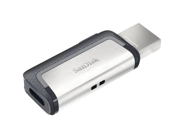 SanDisk Ultra Dual - USB-flashstasjon - 128 GB - USB 3.1 / USB-C