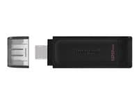 Kingston DataTraveler 70 128 GB USB-C 3.2 Gen 1 svart