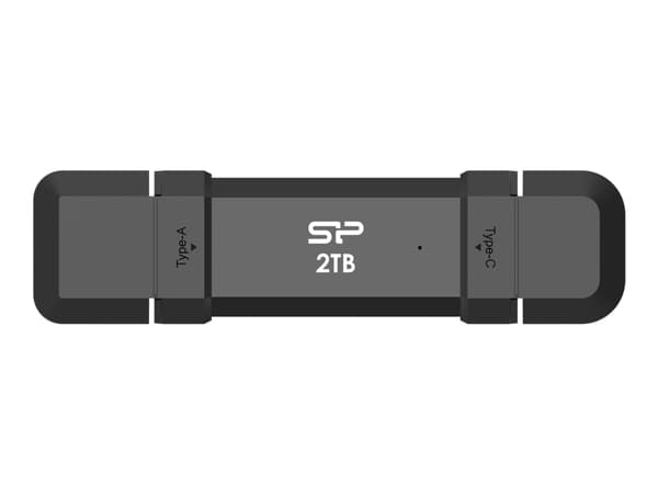 Silicon Power Marvel Xtreme DS72 - USB-flashstasjon - 500 GB - USB 3.1 Gen 2 / USB-C 3.2 Gen 2 - svart Sort