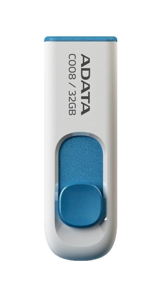 ADATA | C008 | 32GB | USB 2.0 | Hvid/blå