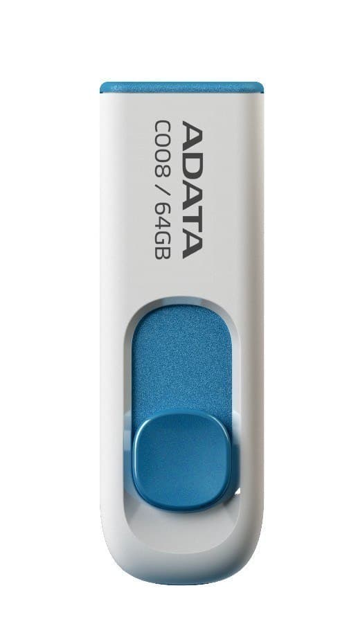 ADATA | C008 | 64 GB | USB 2.0 | Vit blå Blå, Vit