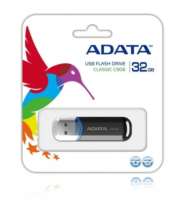 ADATA | C906 | 32GB | USB 2.0 | Svart Svart