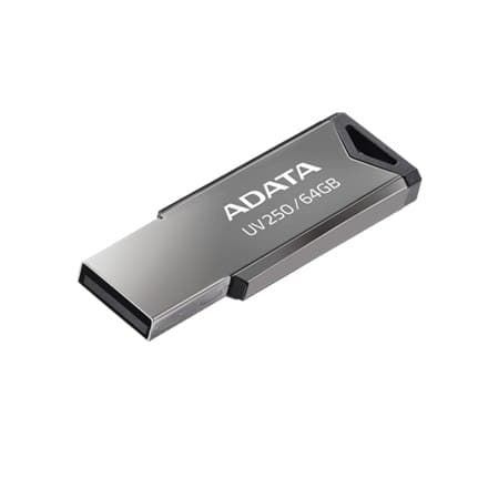 ADATA | USB-minne | UV250 | 64GB | USB 2.0 | Silver