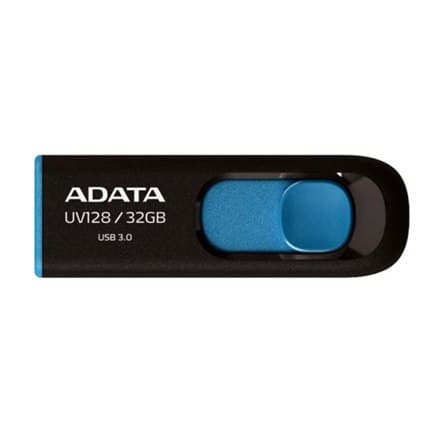 ADATA | UV128 | 128GB | USB 3.0 | Sort/blå