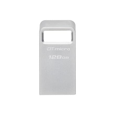 Kingston | USB 3.2-minne | DataTraveler mikro | 128GB | USB 3.2 | Silver Silver