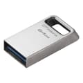 Miniatyrbild 2 av 3: Kingston | USB 3.2-minne | DataTraveler mikro | 64GB | USB 3.2 | Silver