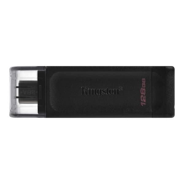 Kingston | USB-flashdrev | DataTraveler 70 | 128GB | USB 3.2 Gen 1 Type-C | Sort Sort