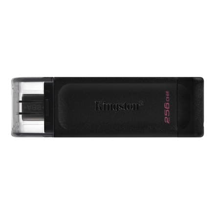 Kingston | USB-muistitikku | DataTraveler 70 | 256 Gt | USB 3.2 Gen 1 Type-C | Musta