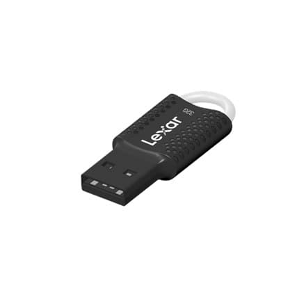 Lexar | Flash-drev | JumpDrive V40 | 32GB | USB 2.0 | Sort Sort, Hvid